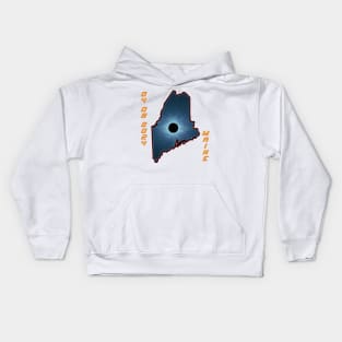 Maine 2024 Total Solar Eclipse Kids Hoodie